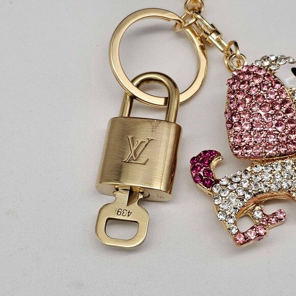 Authentic Louis Vuitton Lock & Key with unbranded Bagcharm, Keycharm, Keychain - Picture 7 of 7